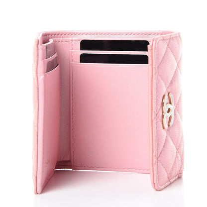 Chanel Iridescent Caviar Quilted Small Flap Wallet Rose Pink 7 of 10