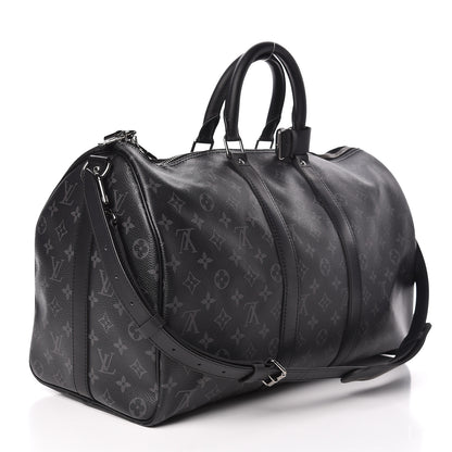 Louis Vuitton Monogram Eclipse Keepall Bandouliere 45 3 of 9