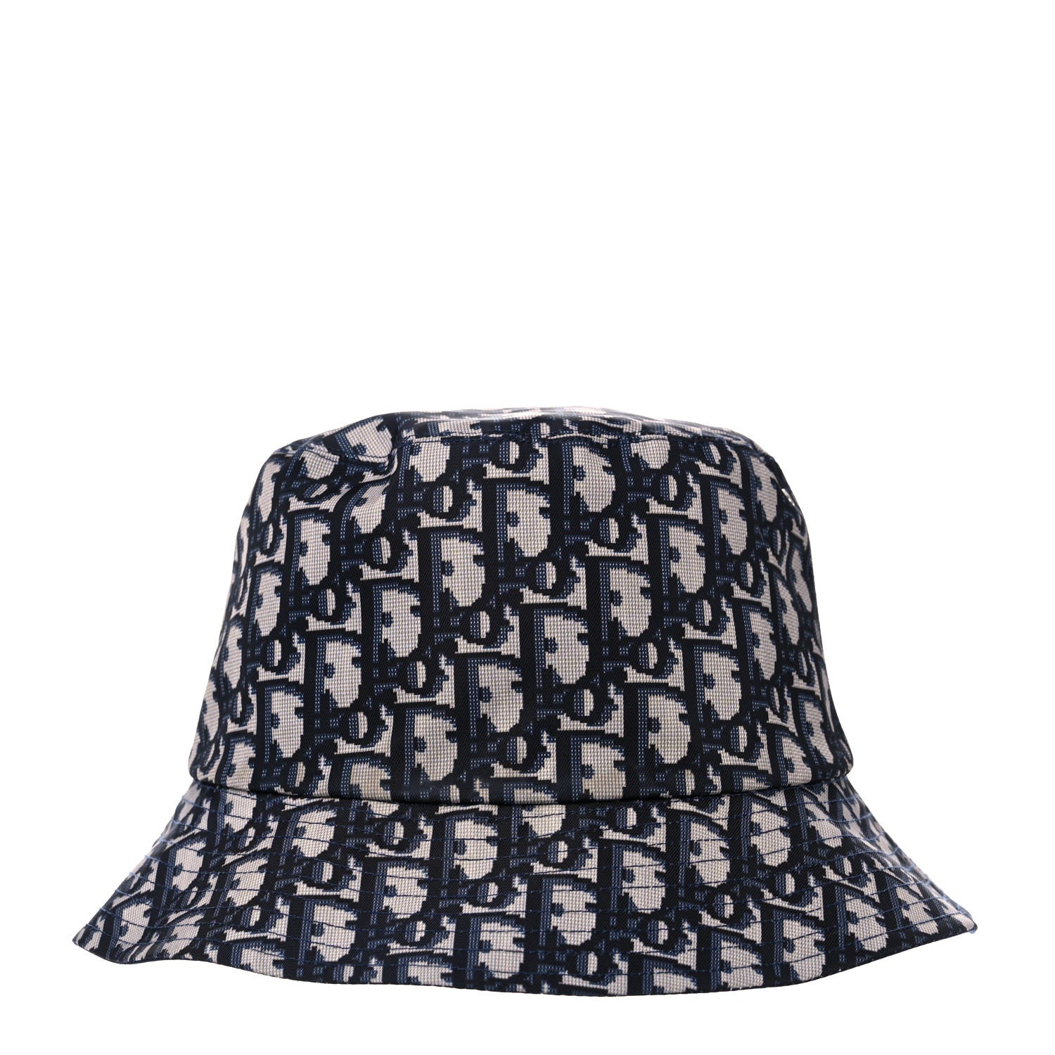 Christian Dior Oblique Reversible Teddy-D Brim Bucket Hat 57 Blue 8 of 13