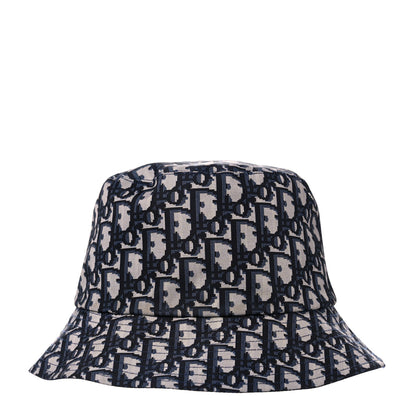 Christian Dior Oblique Reversible Teddy-D Brim Bucket Hat 57 Blue 8 of 13