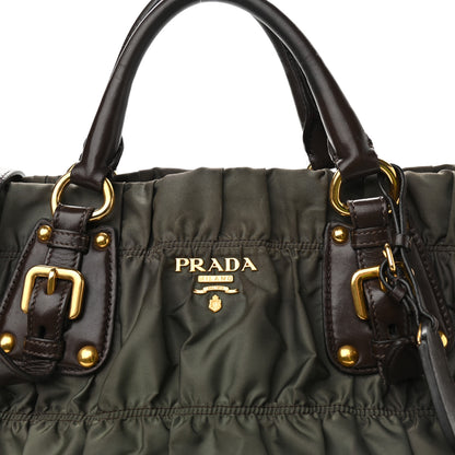 Prada Tessuto Nylon Gaufre Tote Fumo 10 of 16