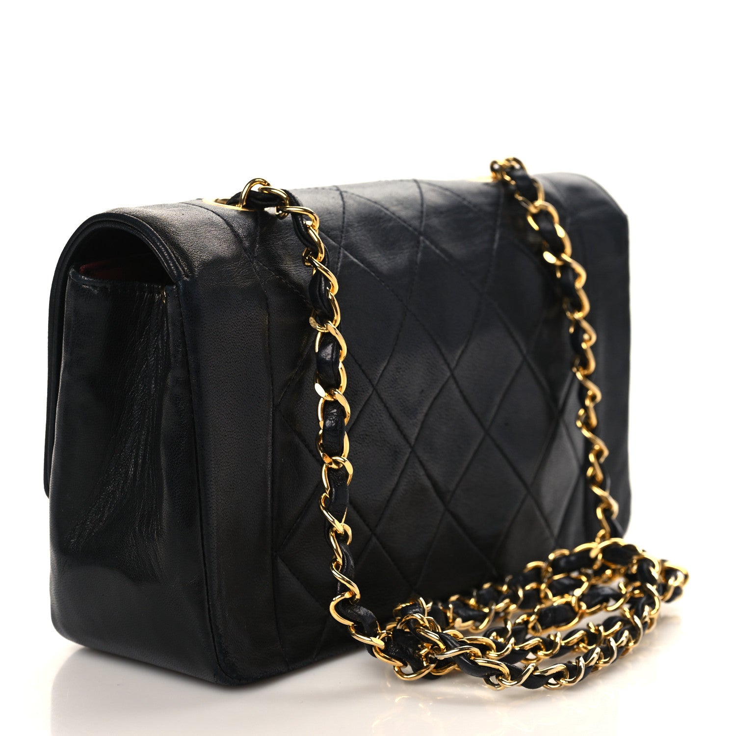 Chanel Lambskin Quilted Small Single Flap Black 2 of 8