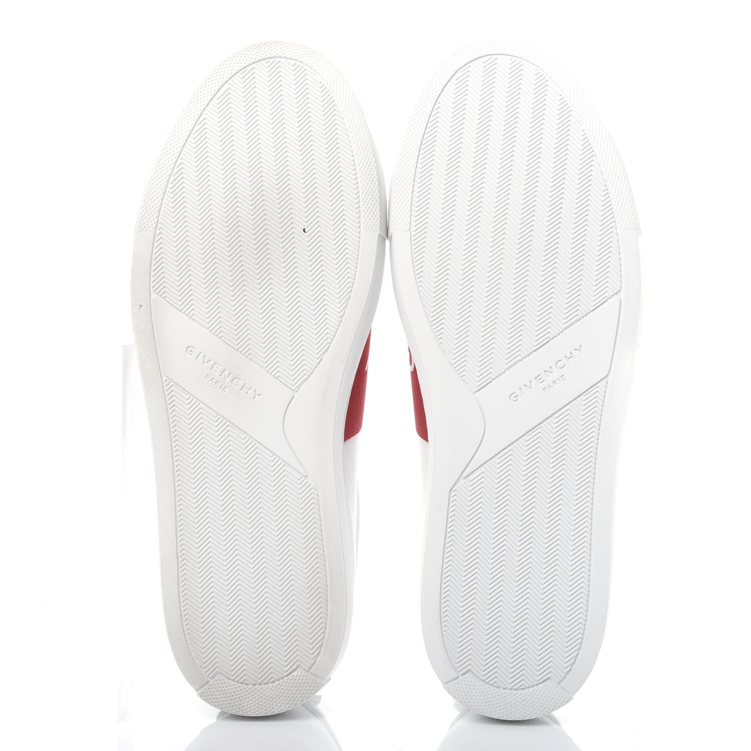 Givenchy Calfskin Band Logo Urban Street Sneakers 39 White Red 6 of 11