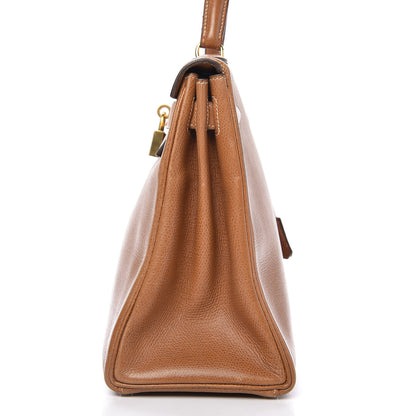 Hermes Courchevel Kelly Retourne 28 Gold 14 of 19