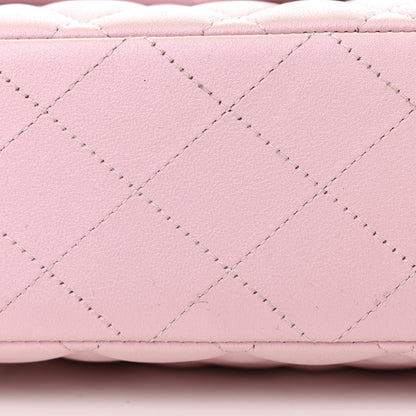 Chanel Iridescent Calfskin Quilted Medium Double Flap Pink 11 of 11