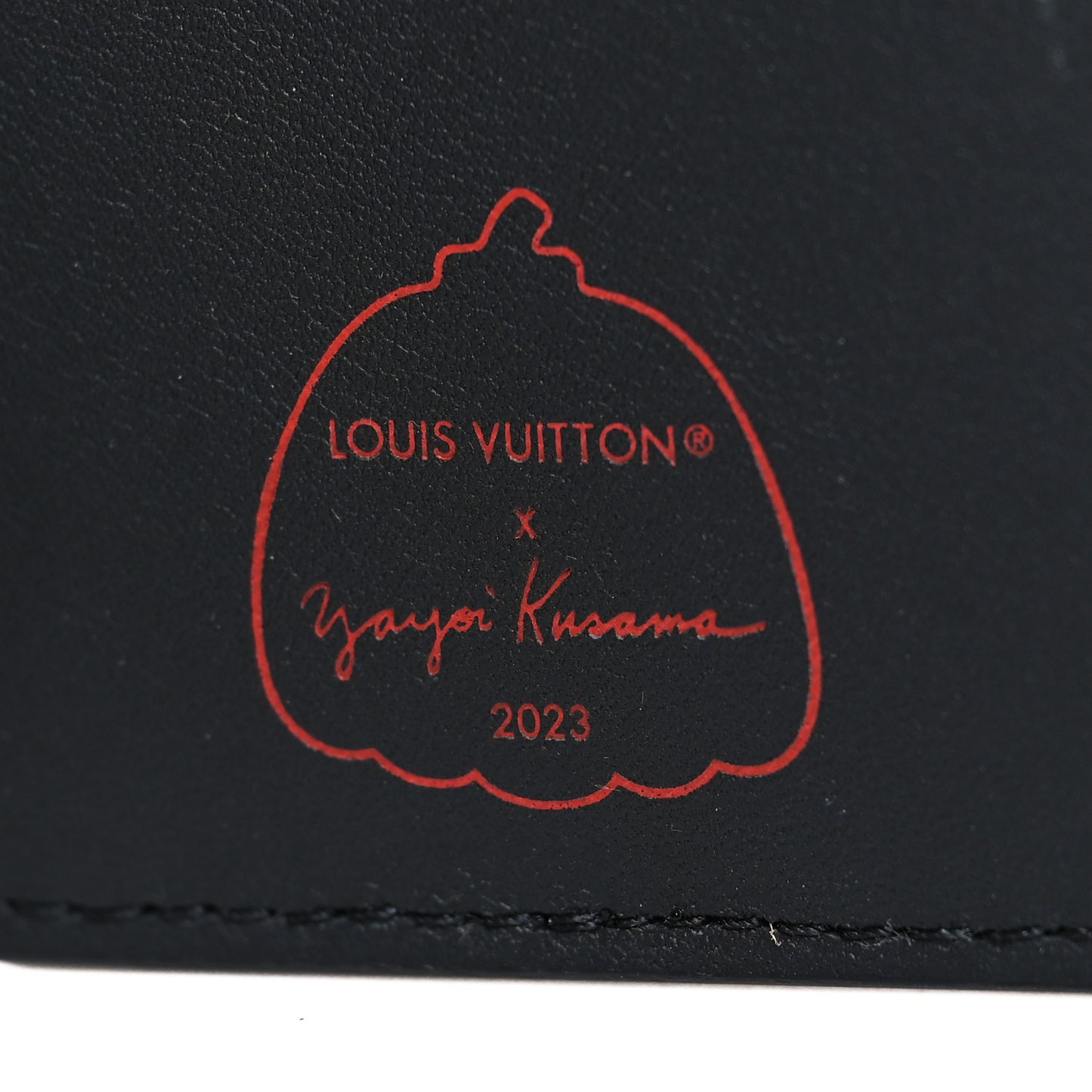 LV X YK Empreinte Pocket Organizer Black Red