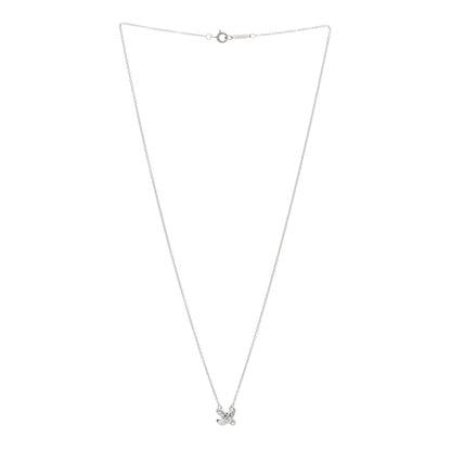 Tiffany Platinum Diamond Cross Stitch Pendant Necklace 3 of 4