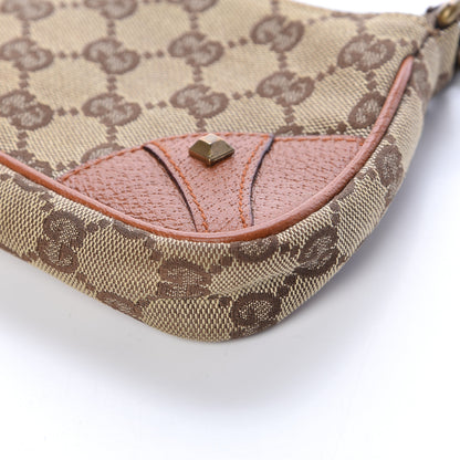 Gucci Monogram Horsebit Nail Chain Pochette Orange 11 of 14
