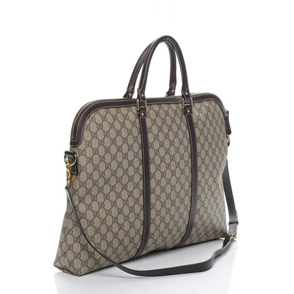 Gucci GG Plus Monogram Double Handle Briefcase Dark Brown 3 of 7