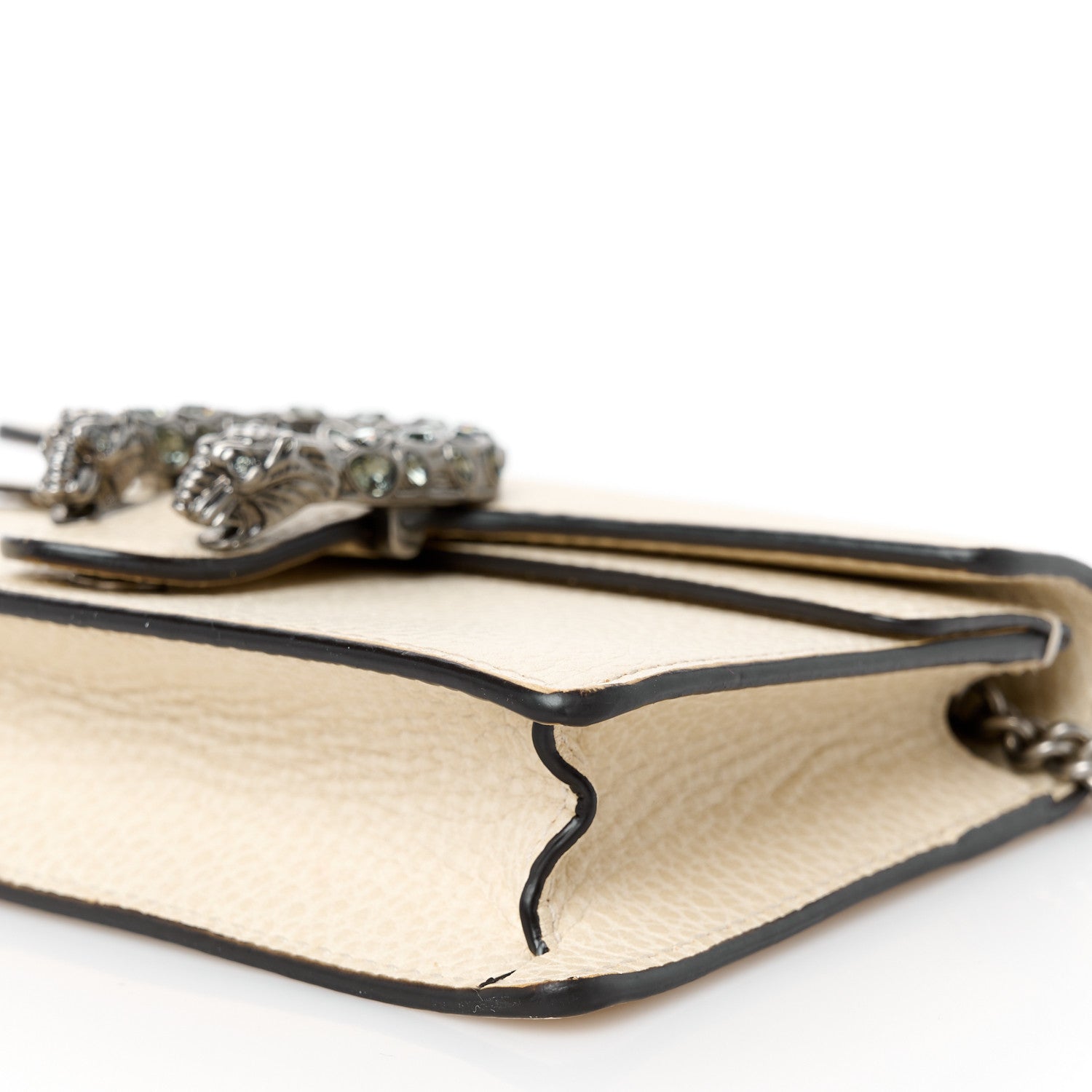 Gucci Dollar Calfskin Crystal Super Mini Dionysus Shoulder Bag Mystic White Black Diamond 10 of 10