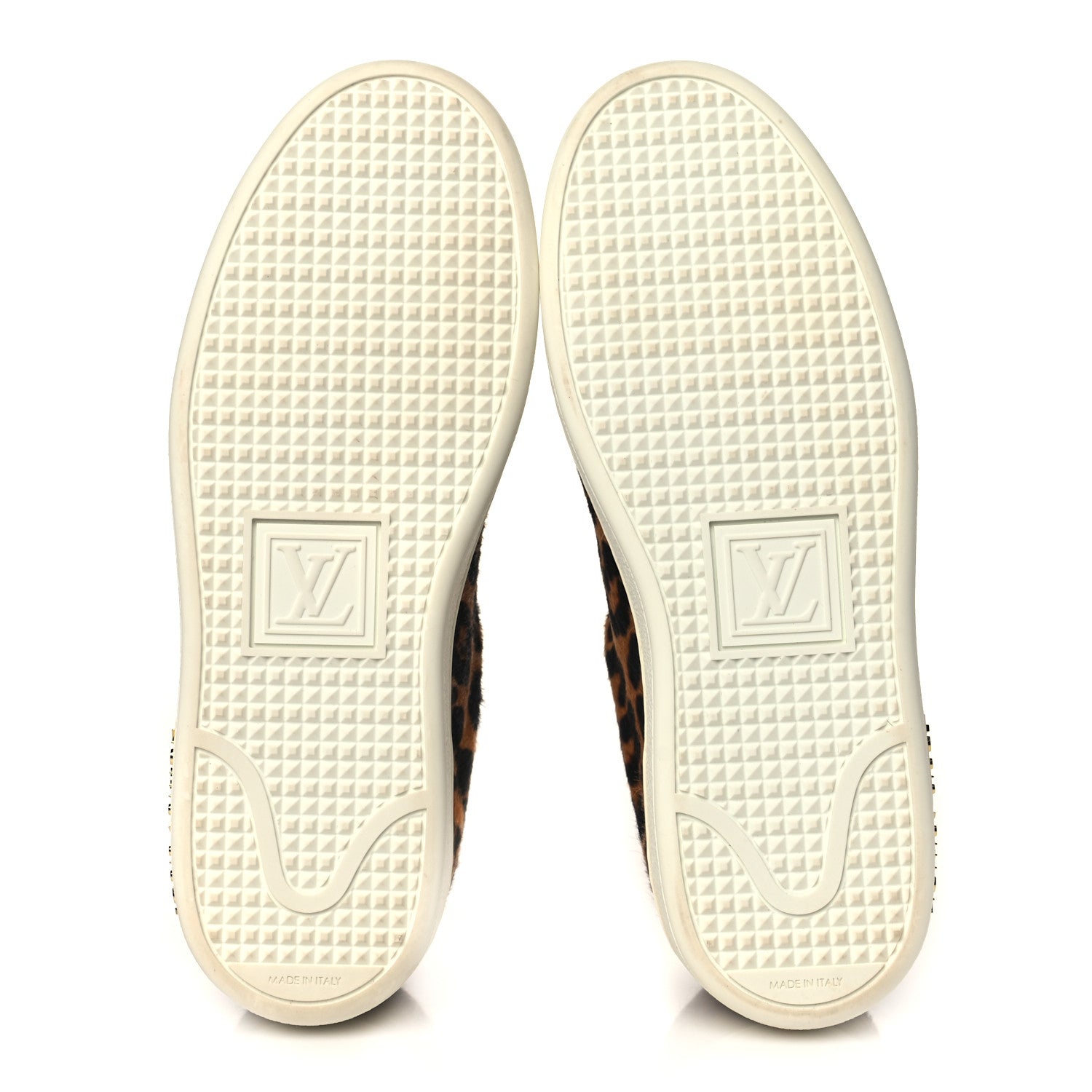 Louis Vuitton Calfskin Pony Hair Leopard Monogram Frontrow Sneakers 35 5 of 8