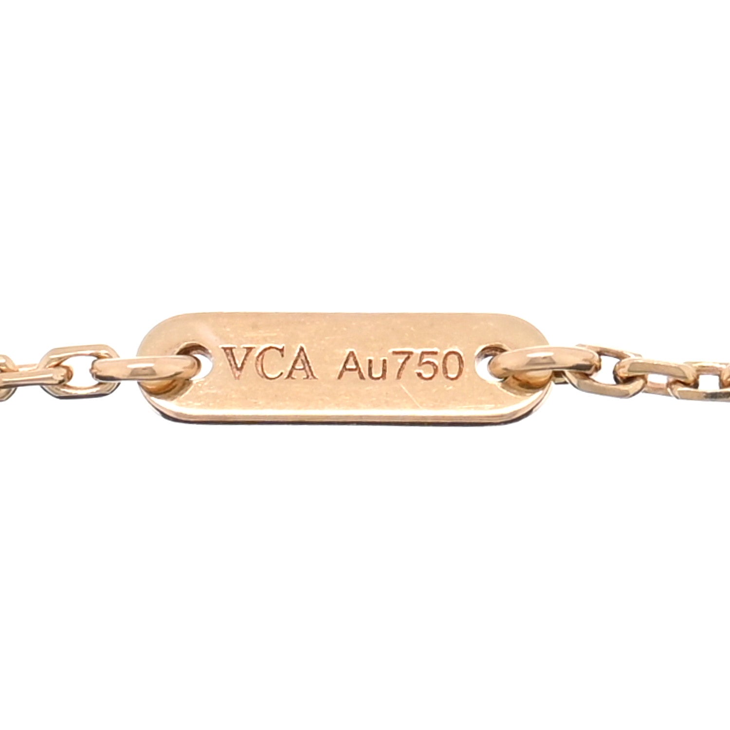 Van Cleef & Arpels 18K Rose Gold Carnelian Sweet Alhambra Bracelet 3 of 4