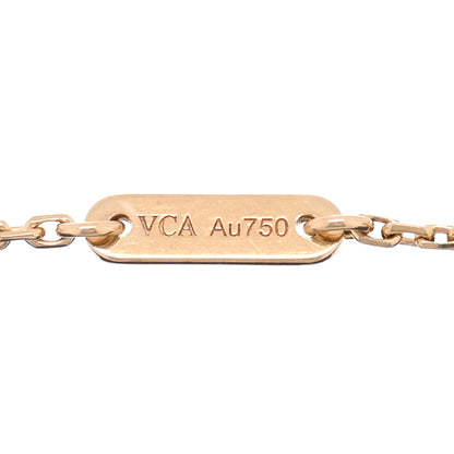 Van Cleef & Arpels 18K Rose Gold Carnelian Sweet Alhambra Bracelet 3 of 4
