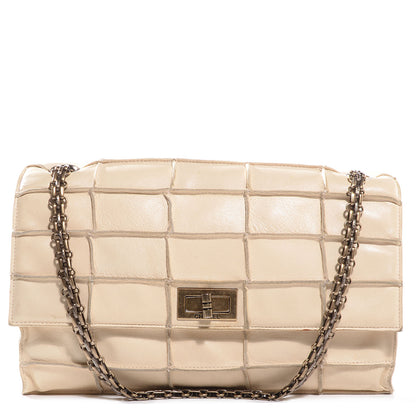 Chanel Lambskin Patchwork Mademoiselle Medium Flap Light Beige 1 of 8