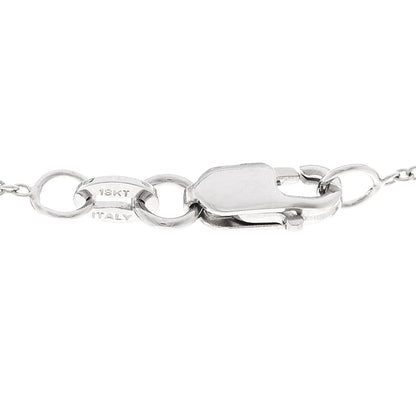 Roberto Coin 18K White Gold Diamond Tiny Treasures Tennis Racket Pendant Necklace 4 of 5