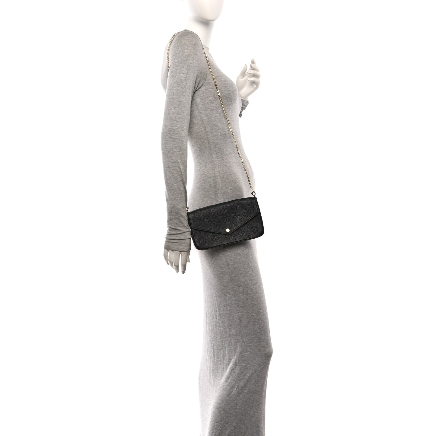Empreinte Pochette Felicie Chain Wallet Black