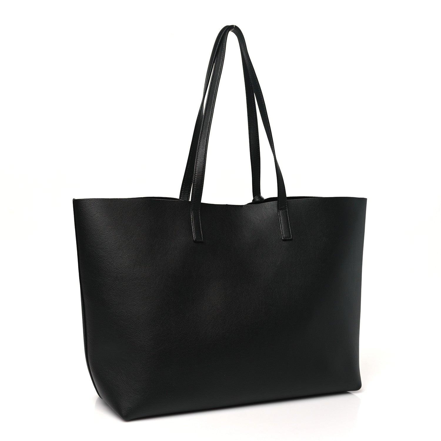 Saint Laurent Calfskin Large Shopping Tote Black 4 of 10