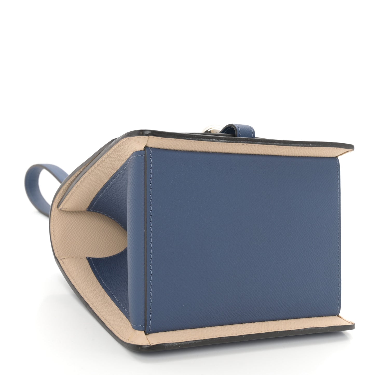 Carat Calfskin Madeleine Clutch Blue
