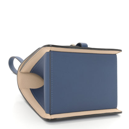 Moynat Carat Calfskin Madeleine Clutch Blue 4 of 10