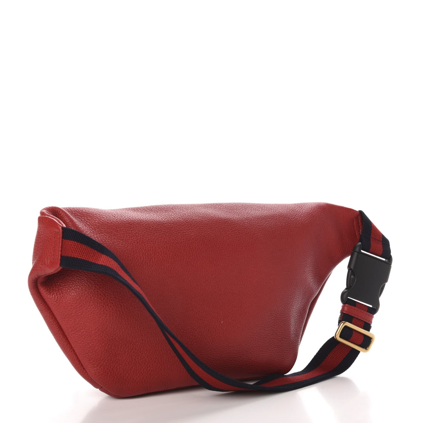 Grained Calfskin Logo Belt Bag Hibiscus Red