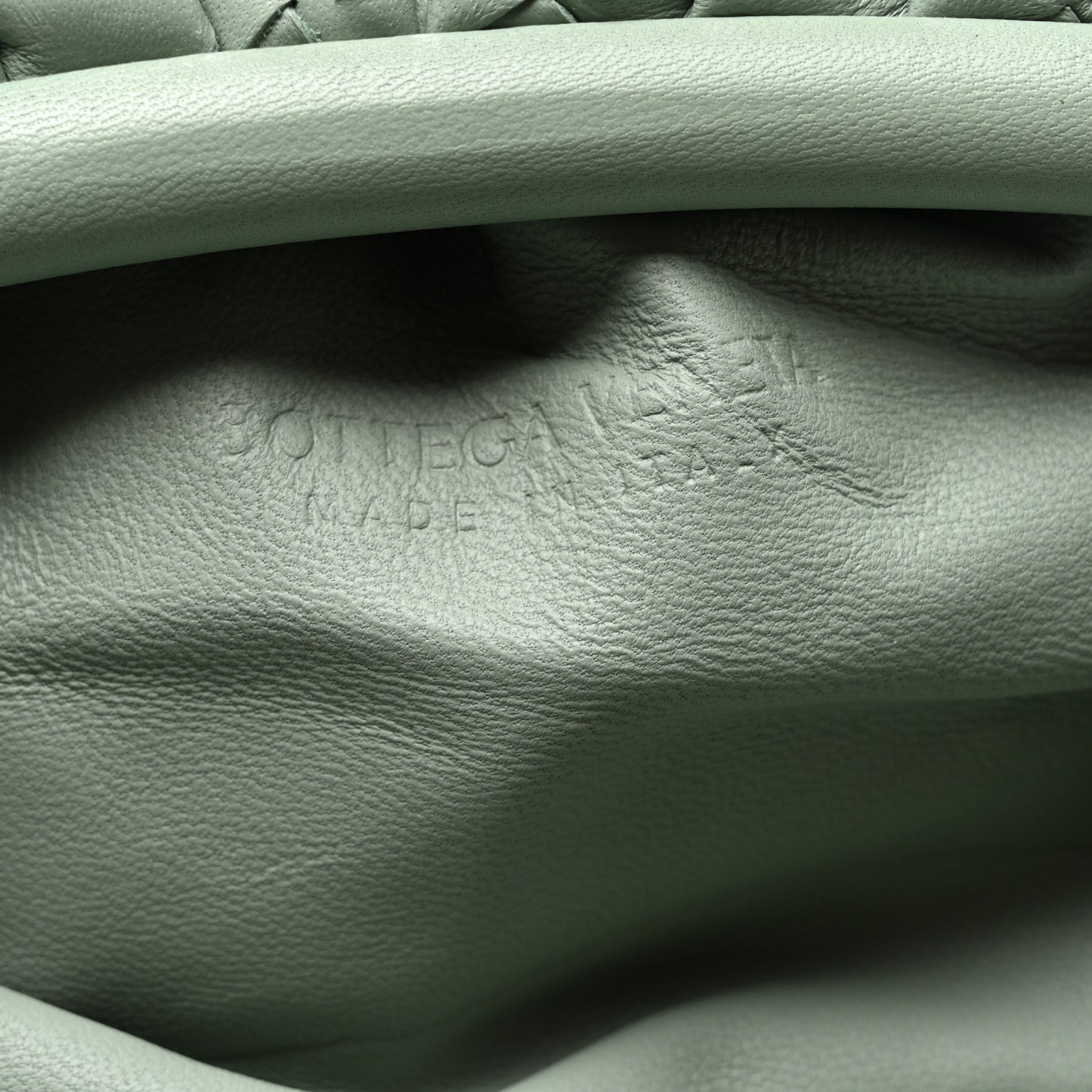Nappa Intrecciato Teen Pouch Sage