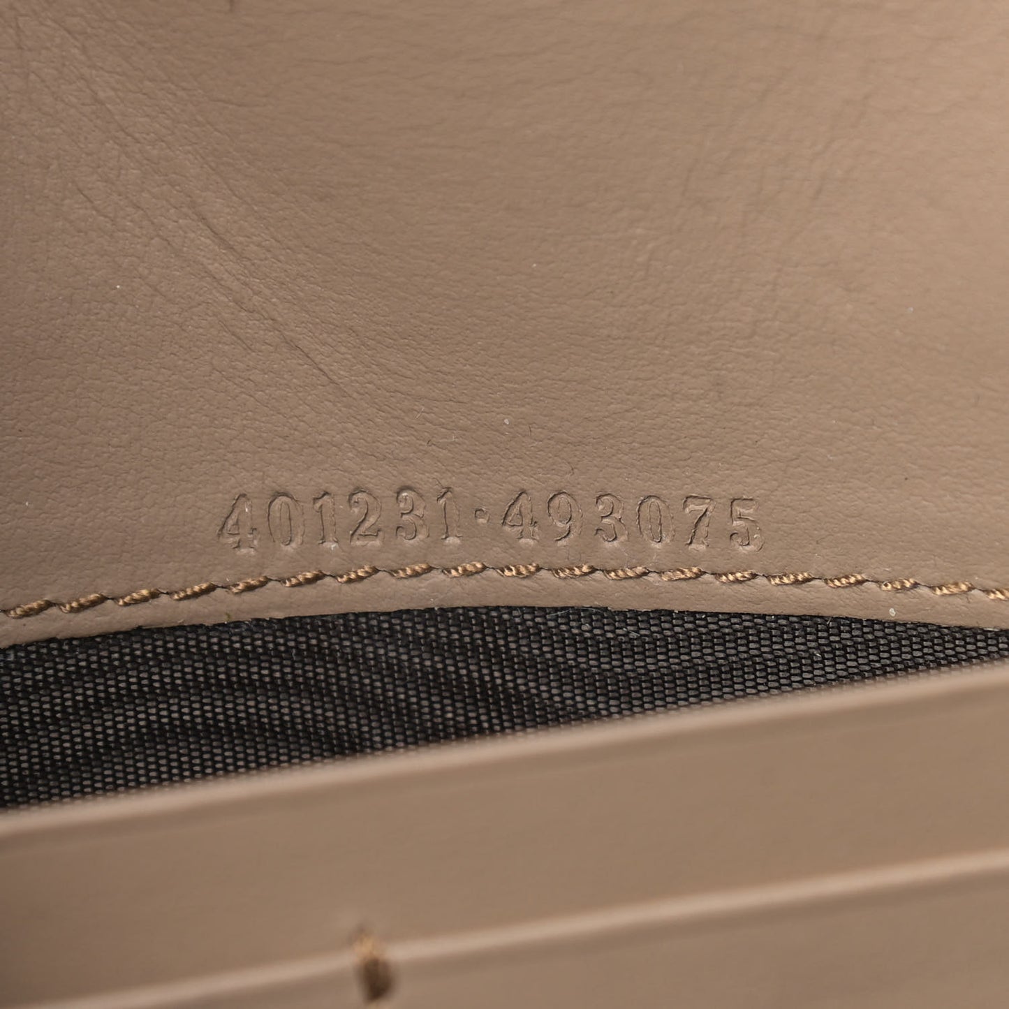 GG Supreme Monogram Mini Dionysus Chain Wallet Beige Taupe