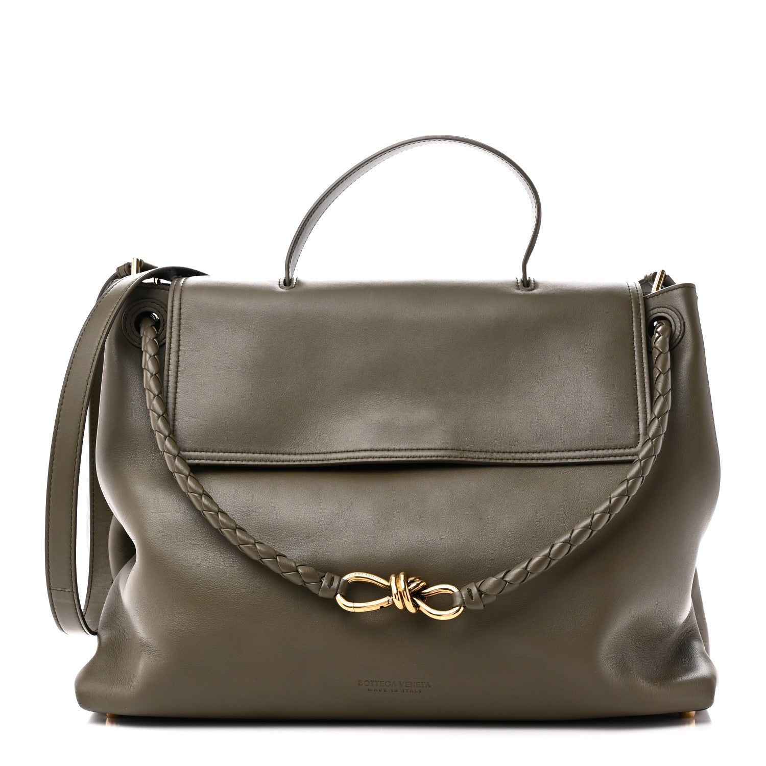 Bottega Veneta Silky Calfskin Large Ciao Ciao Cypress 1 of 9