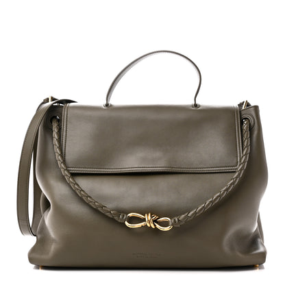Bottega Veneta Silky Calfskin Large Ciao Ciao Cypress 1 of 9