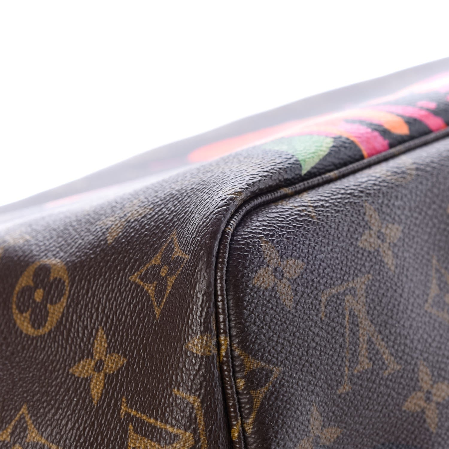 Louis Vuitton Monogram Roses Neverfull MM 11 of 12