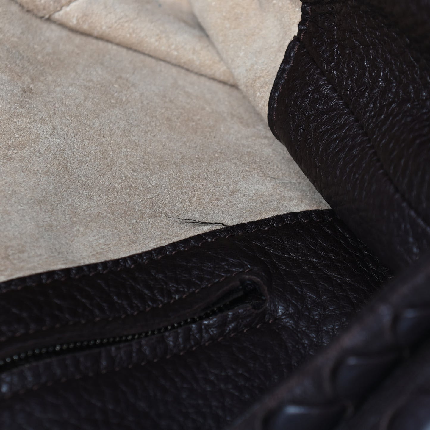 Cervo Deerskin Large Hobo Ebano