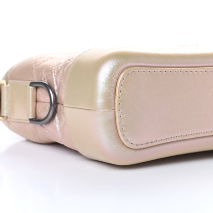 Chanel Iridescent Aged Calfskin Quilted Small Gabrielle Hobo Light Pink 9 of 11