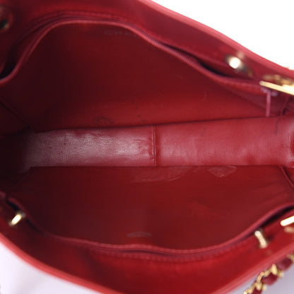 Chanel Lambskin Quilted Tote Red 5 of 18