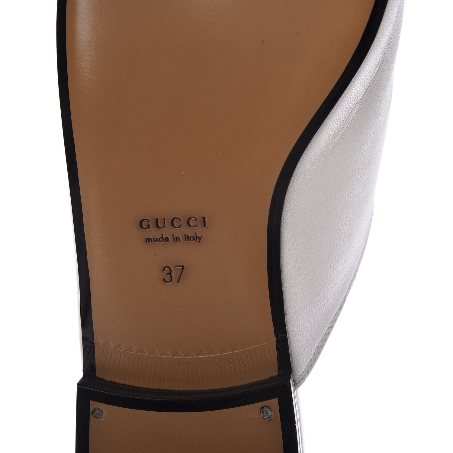 Gucci Malaga Kid Womens Princetown Slippers 37 Mystic White 9 of 11