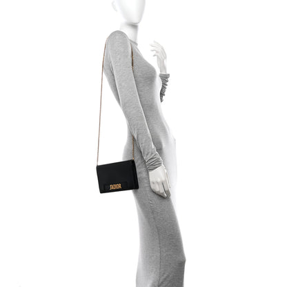 Christian Dior Calfskin J'Adior Wallet on Chain Pouch Black 4 of 13