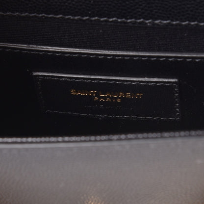Saint Laurent Grain De Poudre Small Monogram Kate Satchel Black 7 of 7