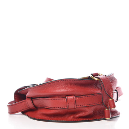 Chloe Calfskin Mini Marcie Round Crossbody Bag Dahlia Red 4 of 8