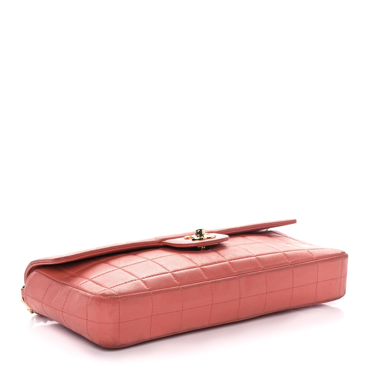 Chanel Lambskin East West Chocolate Bar Flap Pink 3 of 14