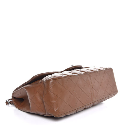 Chanel Lambskin Quilted Jumbo Single Flap Brown 4 of 7
