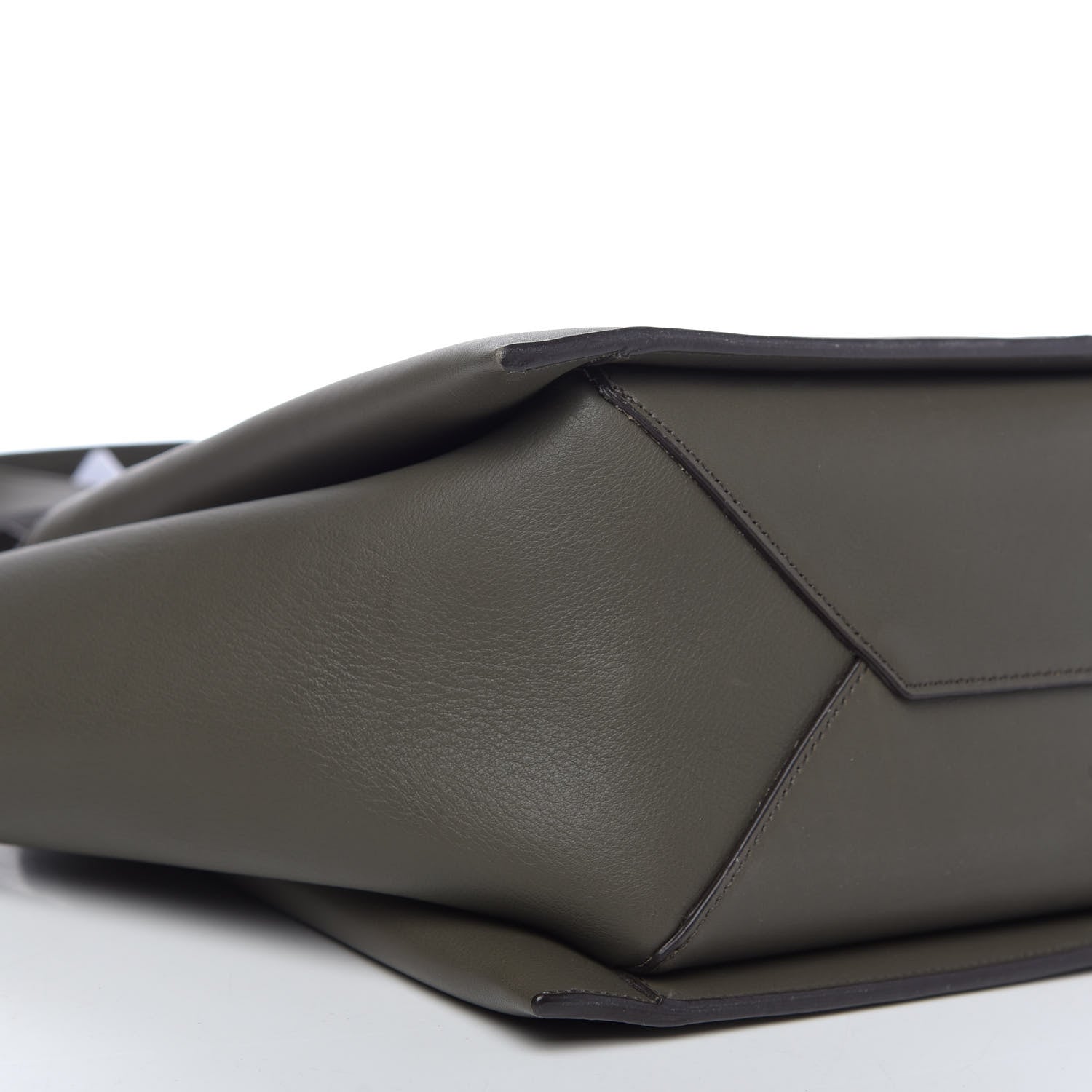 Celine Calfskin Small Tri-Fold Shoulder Bag Anthracite 7 of 10