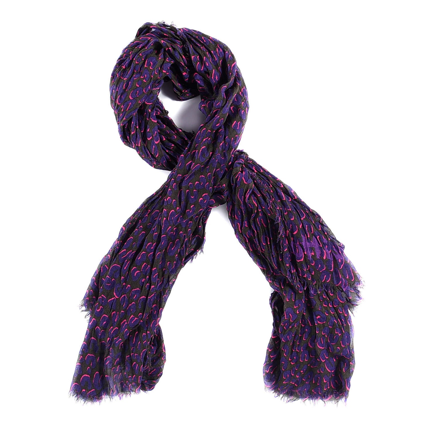 Cashmere Silk Leopard Etole Stole