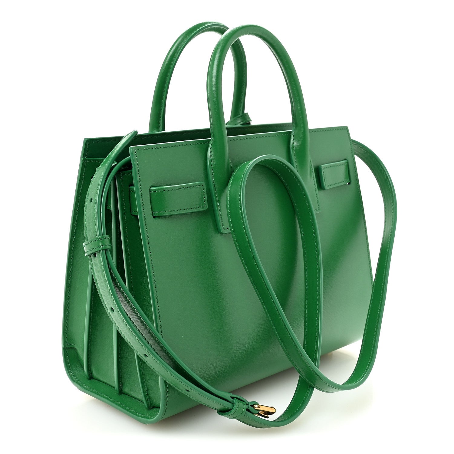 Saint Laurent Calfskin Nano Sac De Jour New Vert Praire 3 of 9
