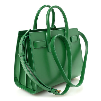 Saint Laurent Calfskin Nano Sac De Jour New Vert Praire 3 of 9