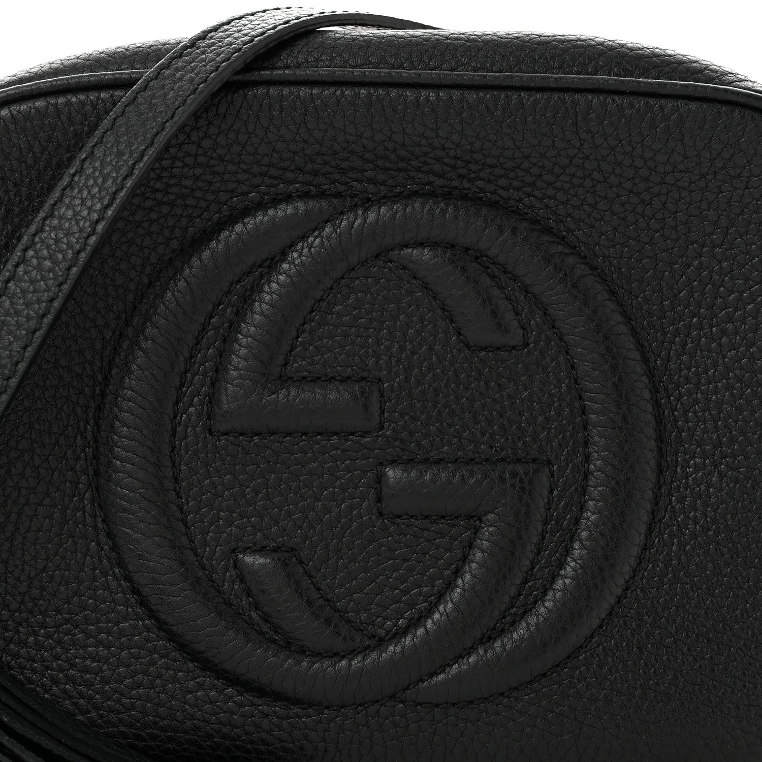 Gucci Pebbled Calfskin Small Soho Disco Bag Black 7 of 10