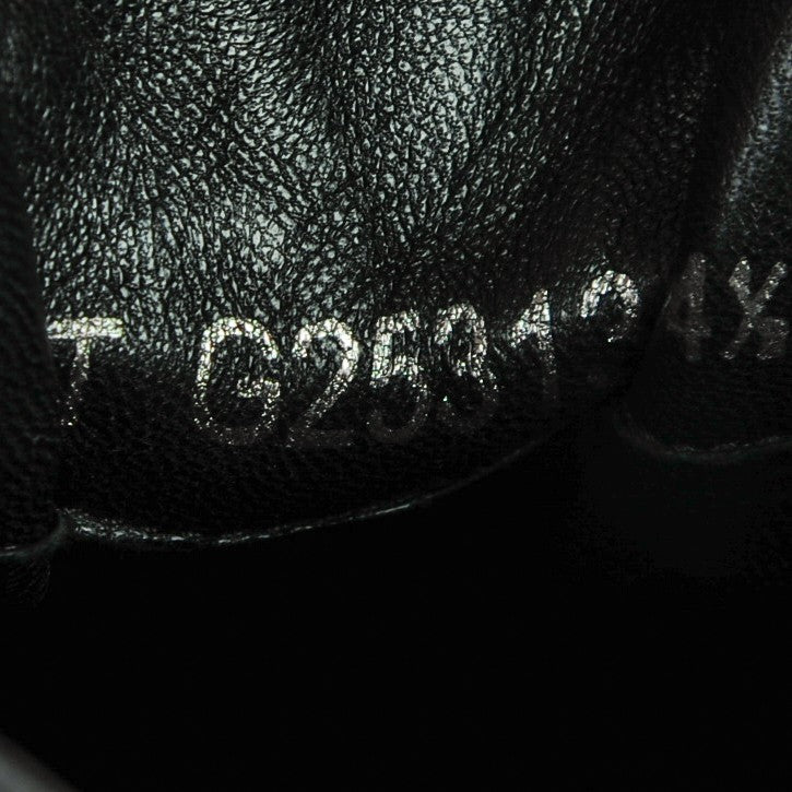 Lambskin Patent Cap Toe CC Sneakers 34.5 Black