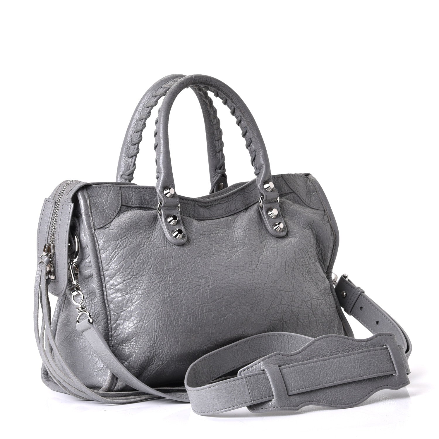 Balenciaga Agneau Classic Silver Hardware S City Gris Haussmannien 2 of 5