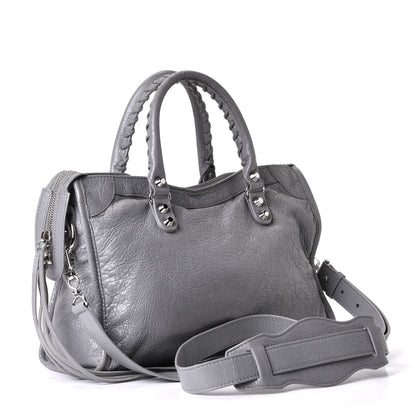 Balenciaga Agneau Classic Silver Hardware S City Gris Haussmannien 2 of 5