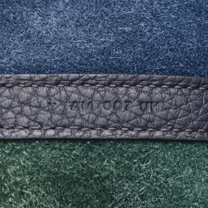 Hermes Taurillon Clemence Casaque Picotin Lock  18 PM Vert Bosphore Deep Bleu 7 of 11