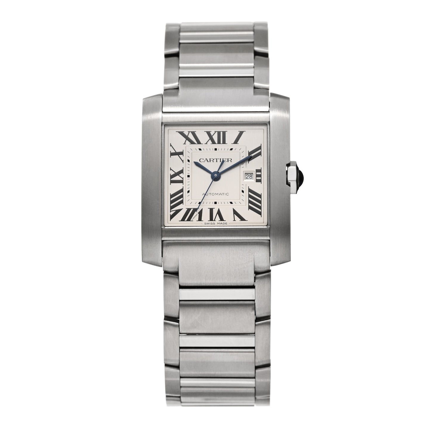 Stainless Steel 30mm Tank Francaise Automatic Watch