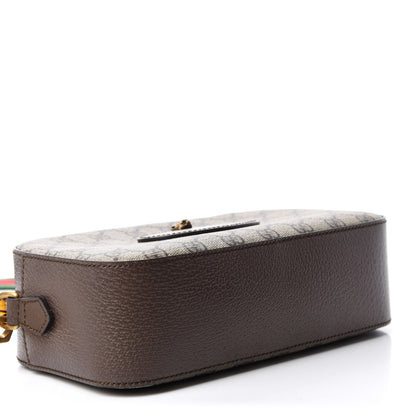 Gucci GG Supreme Monogram Web Neo Vintage Shoulder Bag Beige New Acero Crop 4 of 11