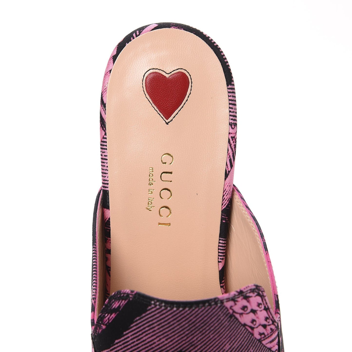 Silk Satin Saint Romain Womens Princetown Slippers 36.5 Pink Black